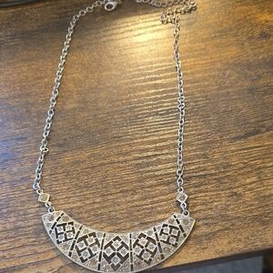 Monet Gold Geometric Necklace